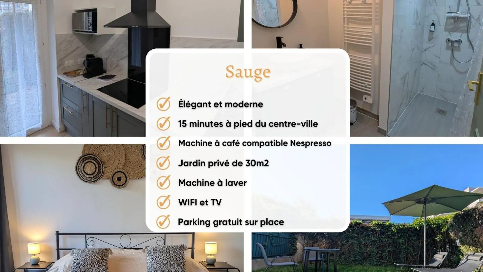 Confortable Et Moderne Avec Clim Et Jardin Prive - Appartement Sauge Thonon-les-Bains Lejlighed